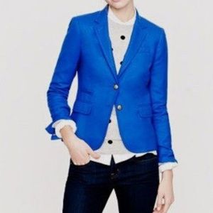 JCrew Schoolboy Wool Blazer in Reach Blue.